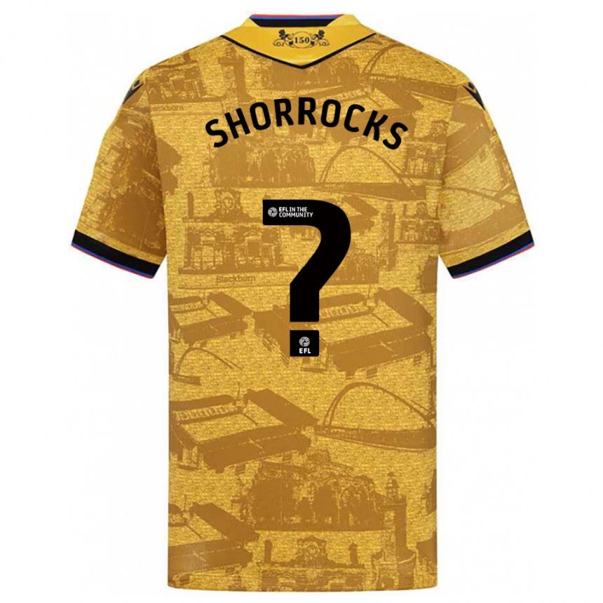 ילדים כדורגל Jackson Shorrocks #0 זהב שחור הרחק ג'רזי 2025/26