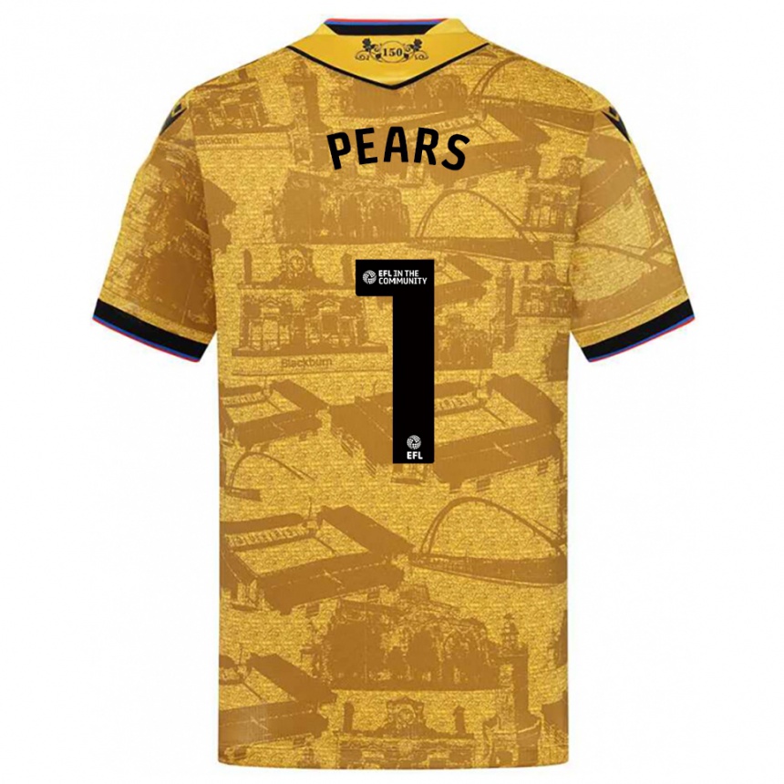 ילדים כדורגל אינסלי פירס #1 זהב שחור הרחק ג'רזי 2025/26