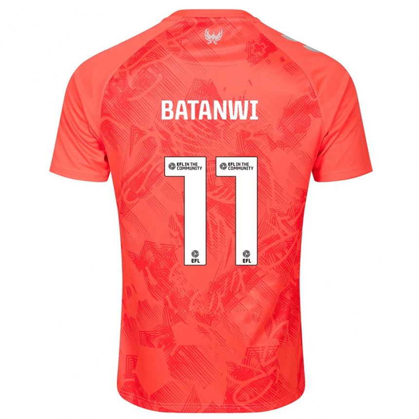 ילדים כדורגל טריסטן בטנווי #11 כתום לבן הרחק ג'רזי 2025/26