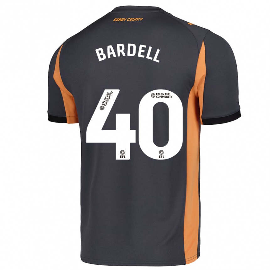 ילדים כדורגל מקס ברדל #40 אפור כתום שחור הרחק ג'רזי 2025/26