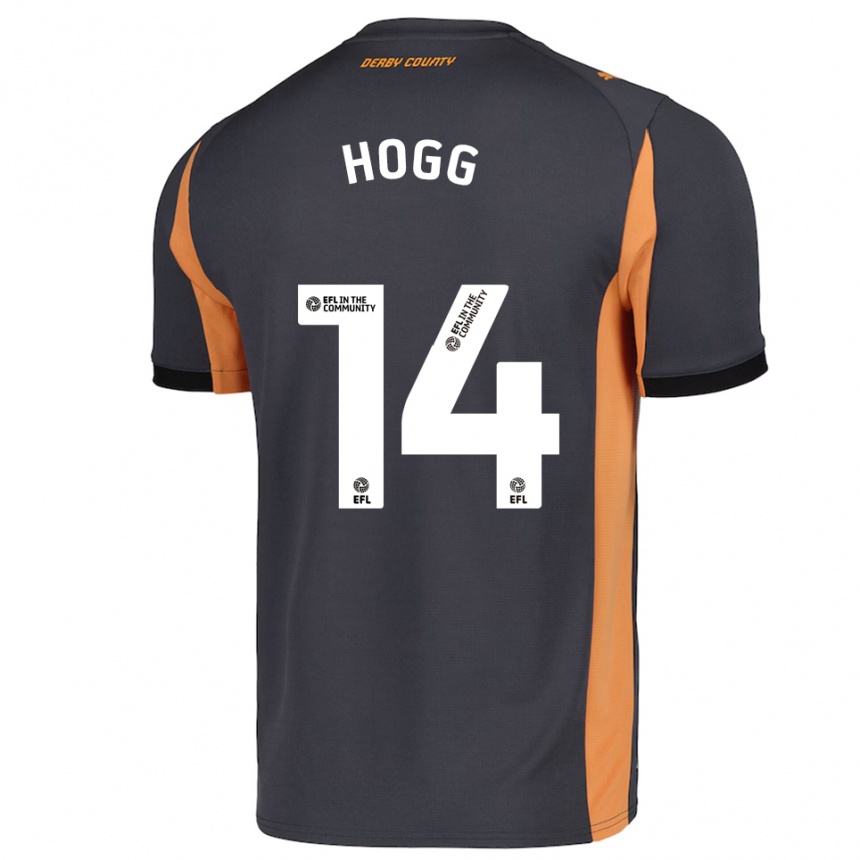 ילדים כדורגל Becky Hogg #14 אפור כתום שחור הרחק ג'רזי 2025/26