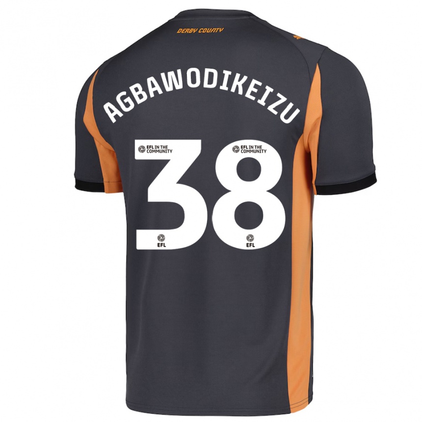 ילדים כדורגל Charles Ebuka Agbawodikeizu #38 אפור כתום שחור הרחק ג'רזי 2025/26