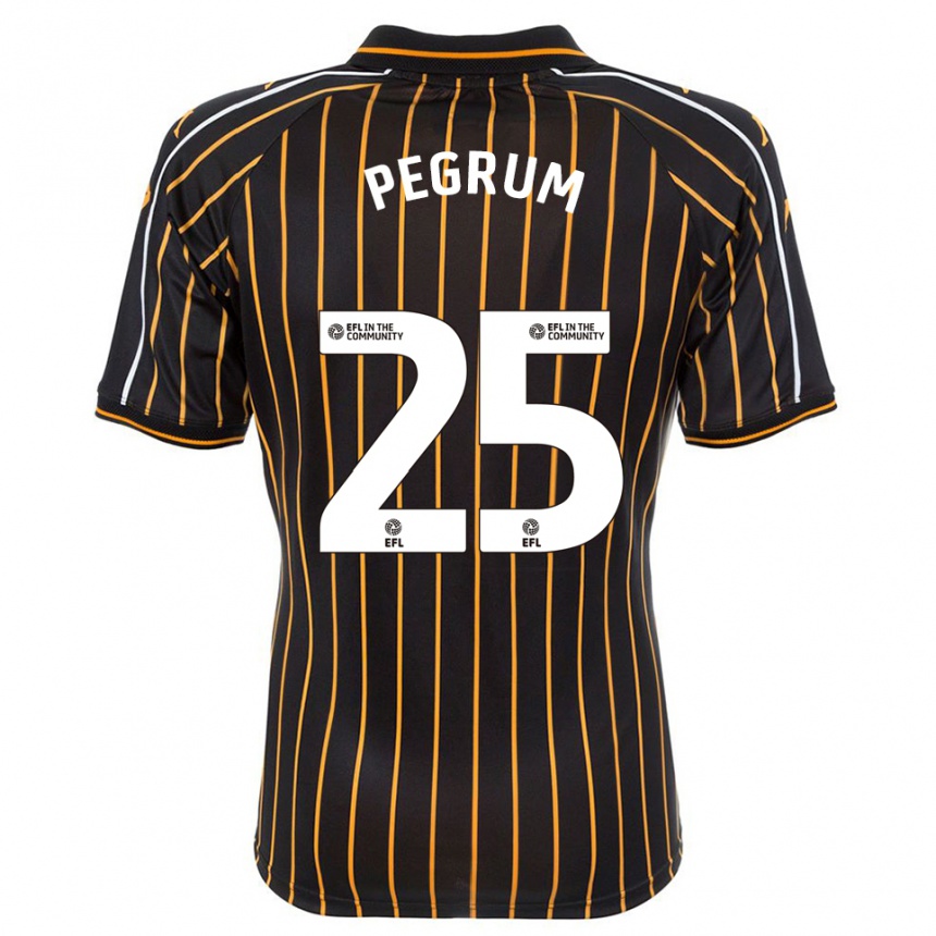 ילדים כדורגל Florence Pegrum #25 לבן שחור הרחק ג'רזי 2025/26