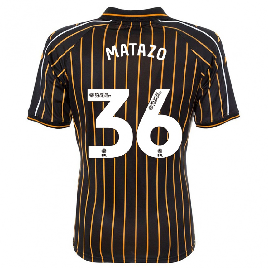 ילדים כדורגל אליוט מטזו #36 לבן שחור הרחק ג'רזי 2025/26