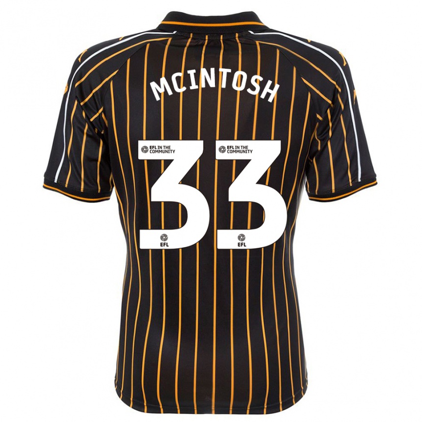 ילדים כדורגל Lucy Mcintosh #33 לבן שחור הרחק ג'רזי 2025/26