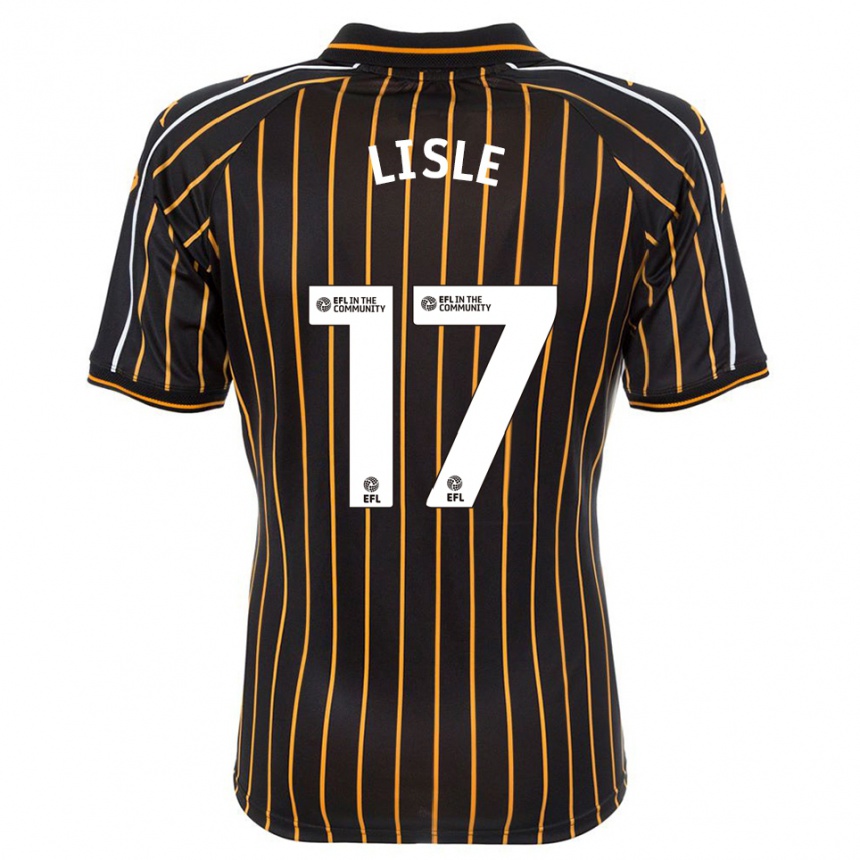 ילדים כדורגל Mary Lisle #17 לבן שחור הרחק ג'רזי 2025/26