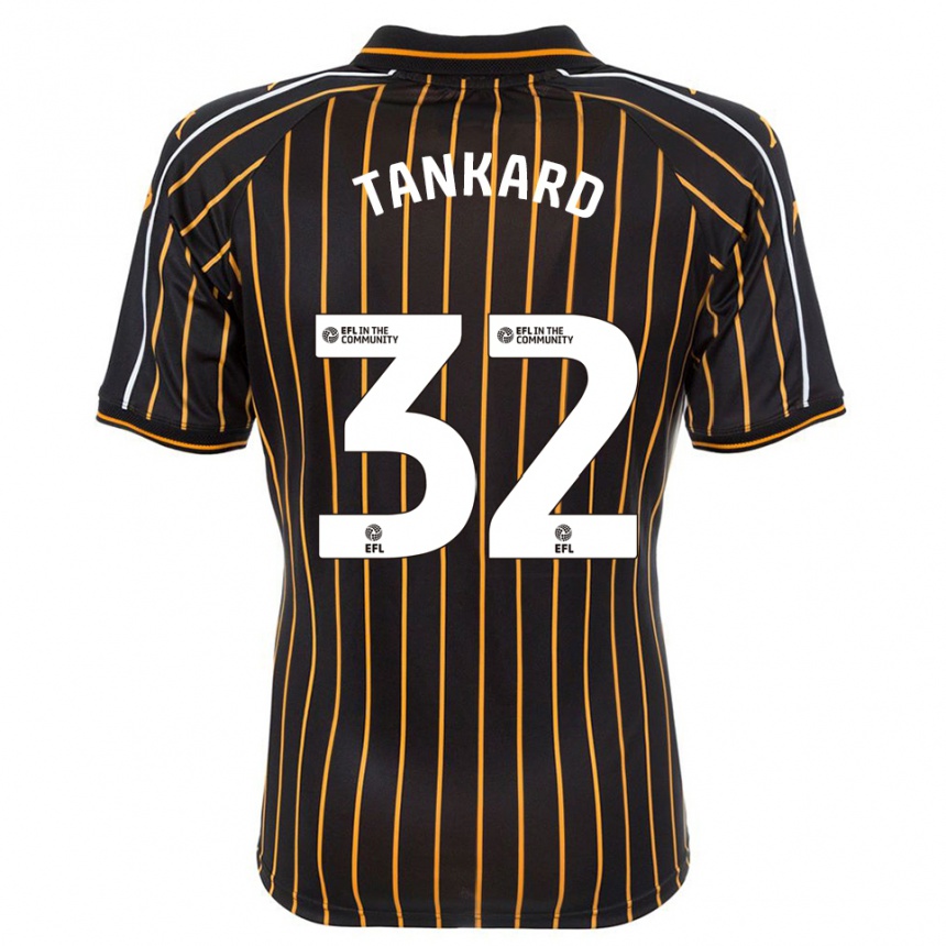 ילדים כדורגל Lily Tankard #32 לבן שחור הרחק ג'רזי 2025/26