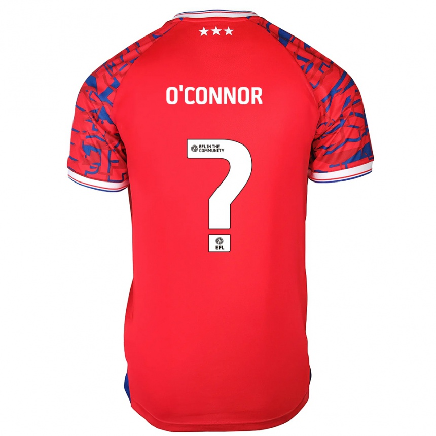 ילדים כדורגל Daniel O'connor #0 אדום כחול הרחק ג'רזי 2025/26