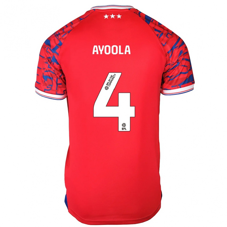 ילדים כדורגל ג׳סי איולה #4 אדום כחול הרחק ג'רזי 2025/26 ילדים כדורגל ג׳סי איולה #4 אדום כחול הרחק ג'רזי 2025/26