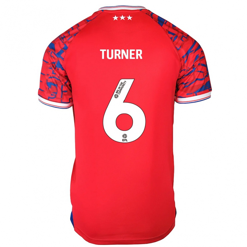 ילדים כדורגל סטיבן טרנר #6 אדום כחול הרחק ג'רזי 2025/26