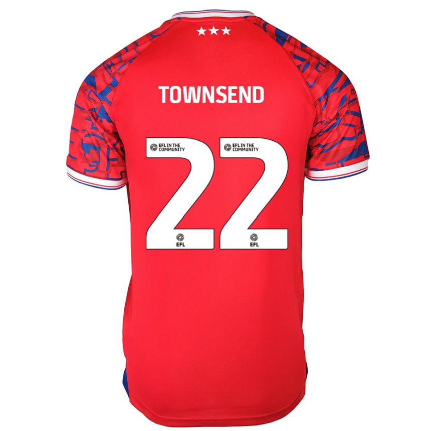 ילדים כדורגל קונור טאונסנד #22 אדום כחול הרחק ג'רזי 2025/26