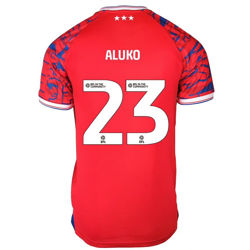 ילדים כדורגל סונה אלוקו #23 אדום כחול הרחק ג'רזי 2025/26