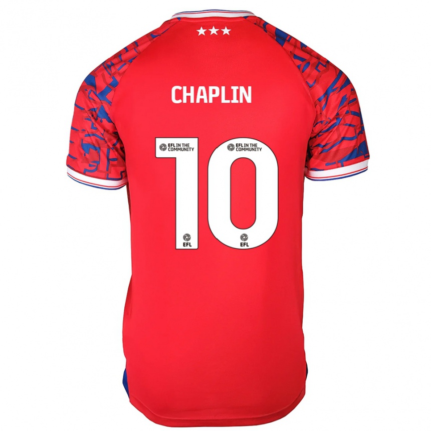 ילדים כדורגל קונור צ'פלין #10 אדום כחול הרחק ג'רזי 2025/26