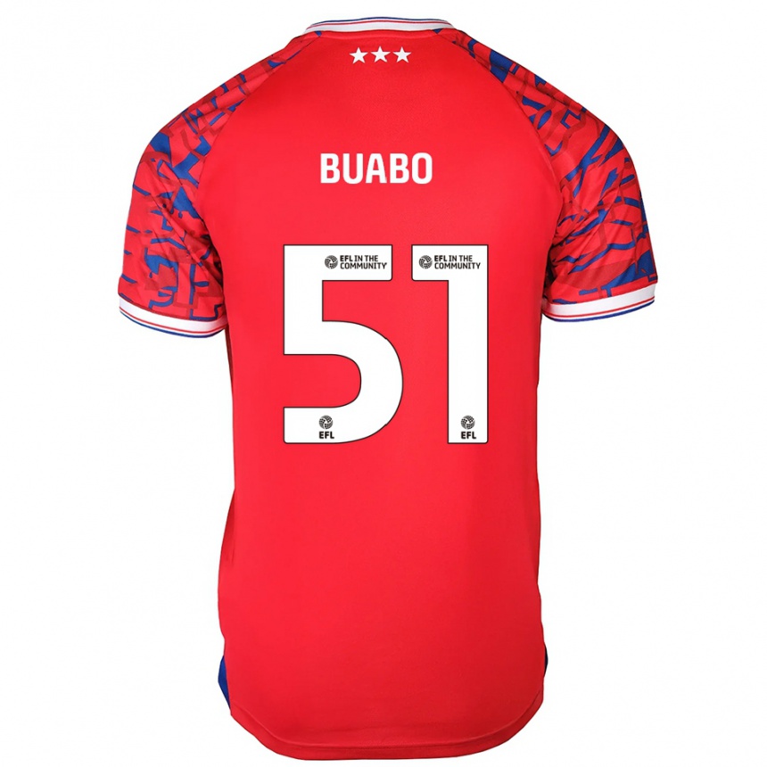 ילדים כדורגל ג'רארד בואבו #51 אדום כחול הרחק ג'רזי 2025/26