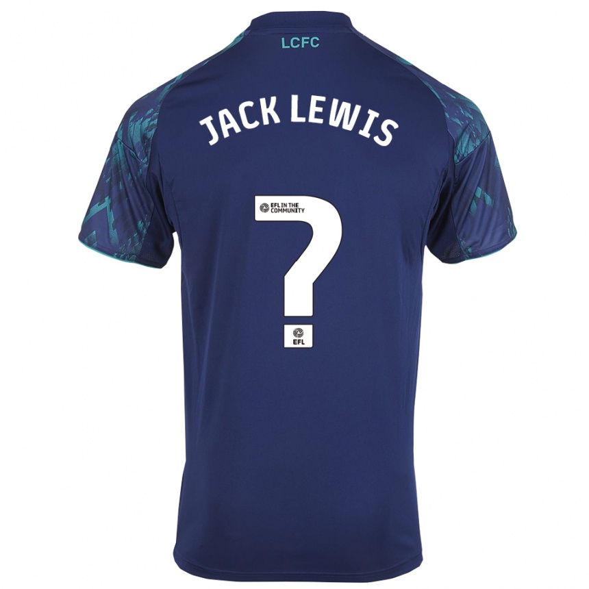 ילדים כדורגל ג'ק לואיס #0 כחול נייבי ירוק לבן הרחק ג'רזי 2025/26