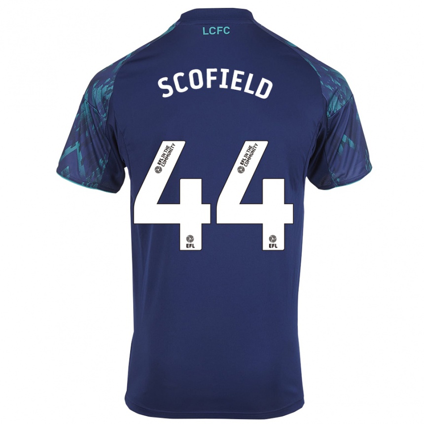 ילדים כדורגל קוני סקופילד #44 כחול נייבי ירוק לבן הרחק ג'רזי 2025/26