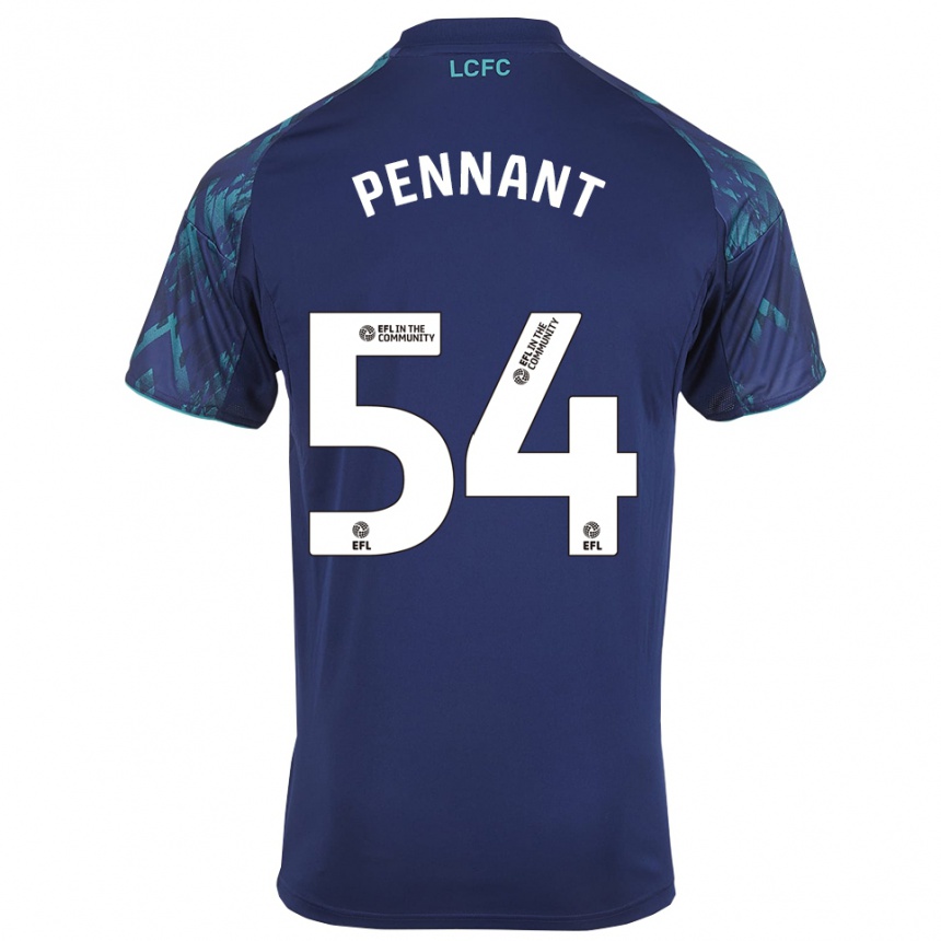 ילדים כדורגל קיאן פננט #54 כחול נייבי ירוק לבן הרחק ג'רזי 2025/26