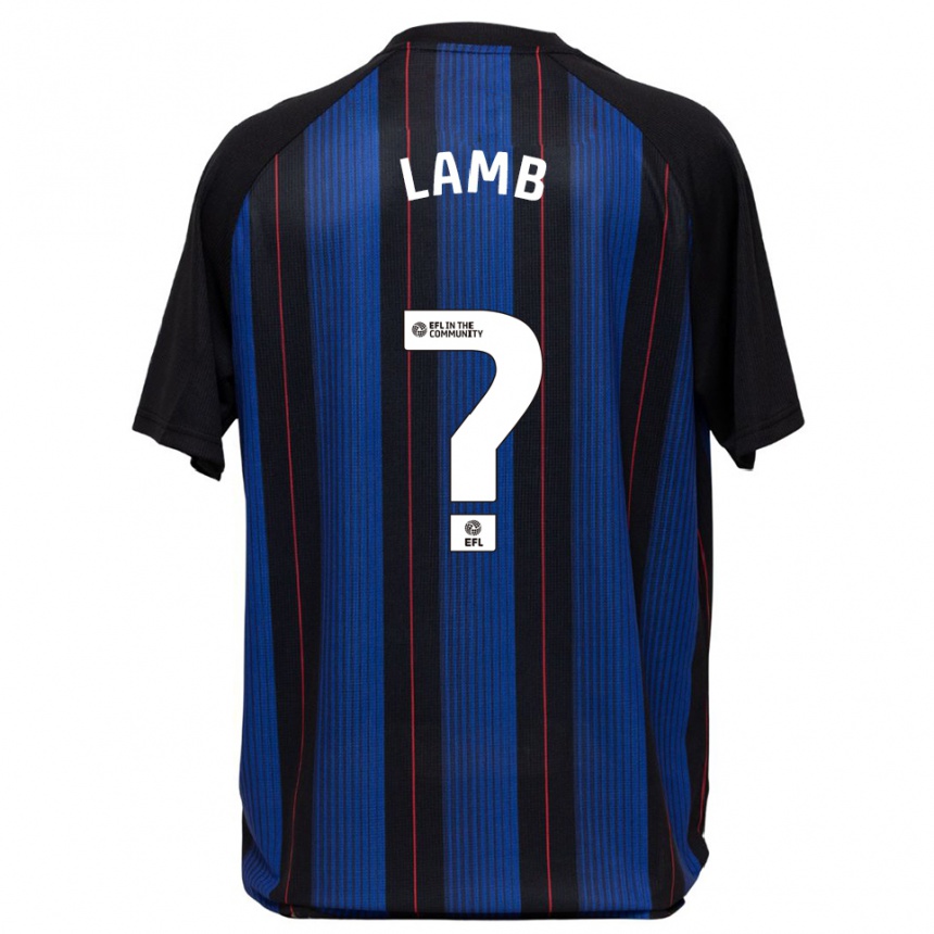 ילדים כדורגל אוליבר לאמב #0 כחול שחור הרחק ג'רזי 2025/26