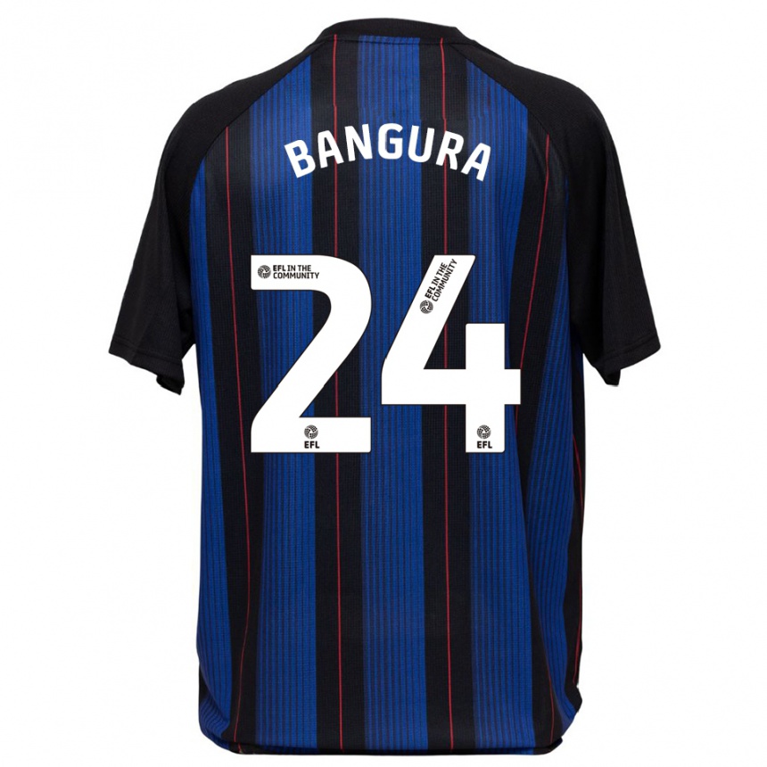 ילדים כדורגל אלכס באנגורה #24 כחול שחור הרחק ג'רזי 2025/26