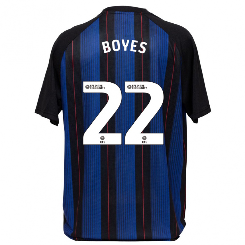 ילדים כדורגל גרייס בויס #22 כחול שחור הרחק ג'רזי 2025/26