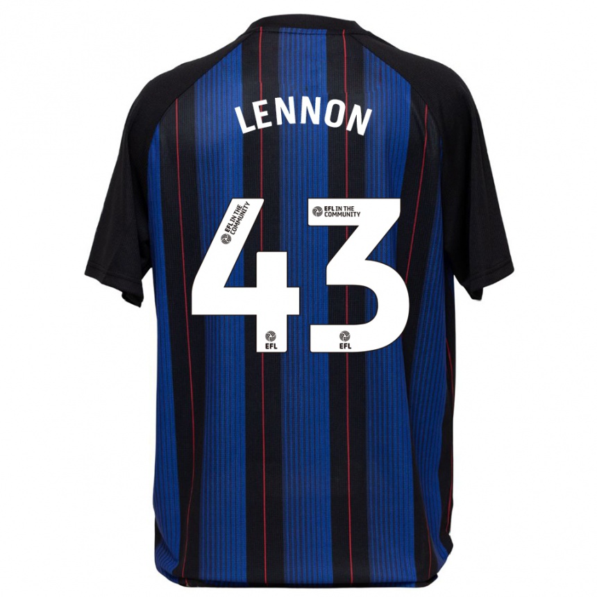 ילדים כדורגל צ'רלי לנון #43 כחול שחור הרחק ג'רזי 2025/26