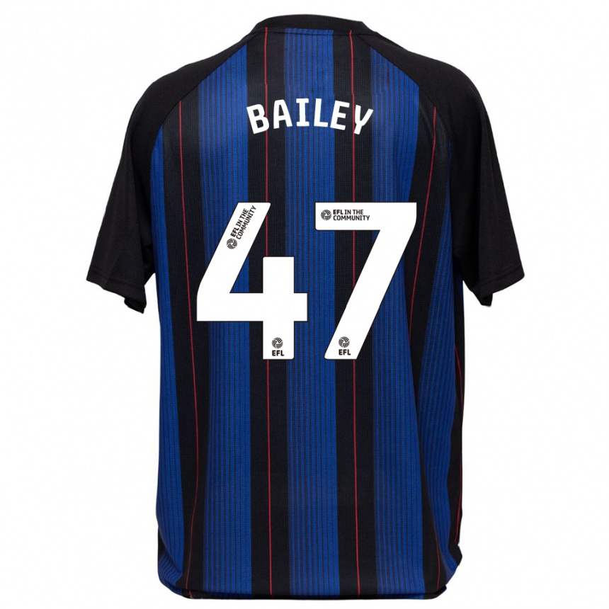 ילדים כדורגל Bailey Palmer #47 כחול שחור הרחק ג'רזי 2025/26