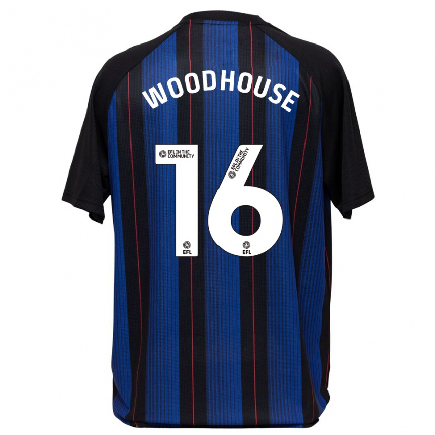 ילדים כדורגל מקרטני וודהאוס #16 כחול שחור הרחק ג'רזי 2025/26