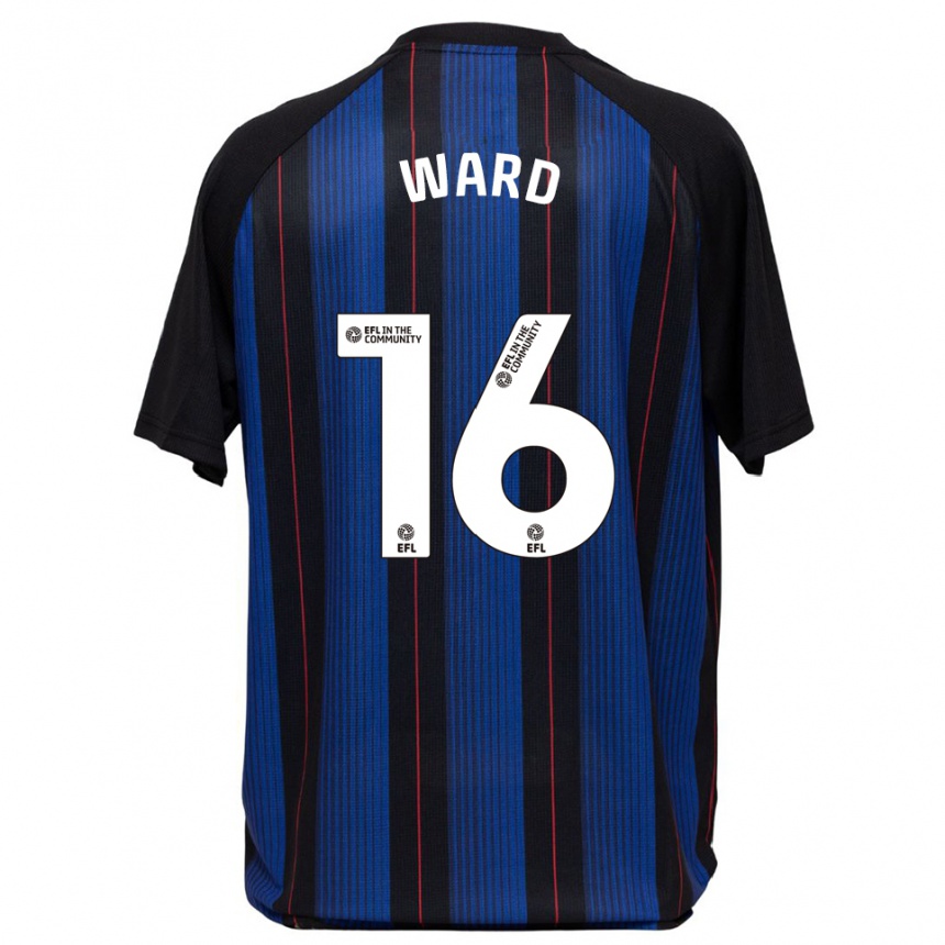 ילדים כדורגל פרנצ'סקה וורד #16 כחול שחור הרחק ג'רזי 2025/26