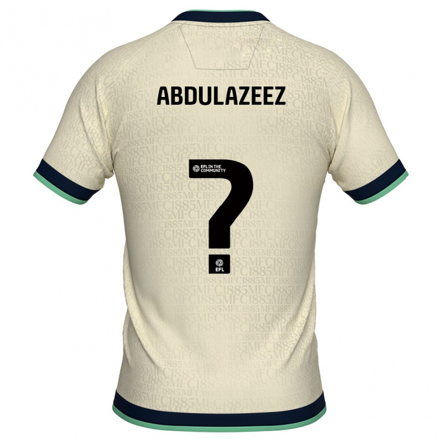 ילדים כדורגל Abdulahi Abdulazeez #0 שמפניה כחול נייבי הרחק ג'רזי 2025/26