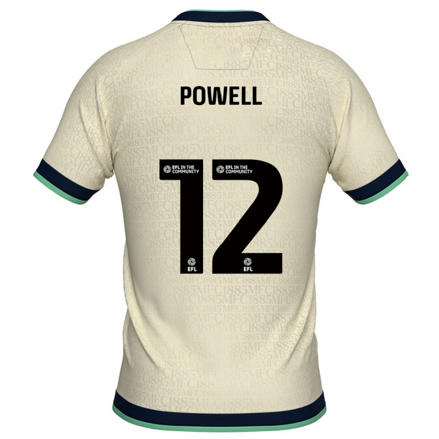 ילדים כדורגל Beth Powell #12 שמפניה כחול נייבי הרחק ג'רזי 2025/26