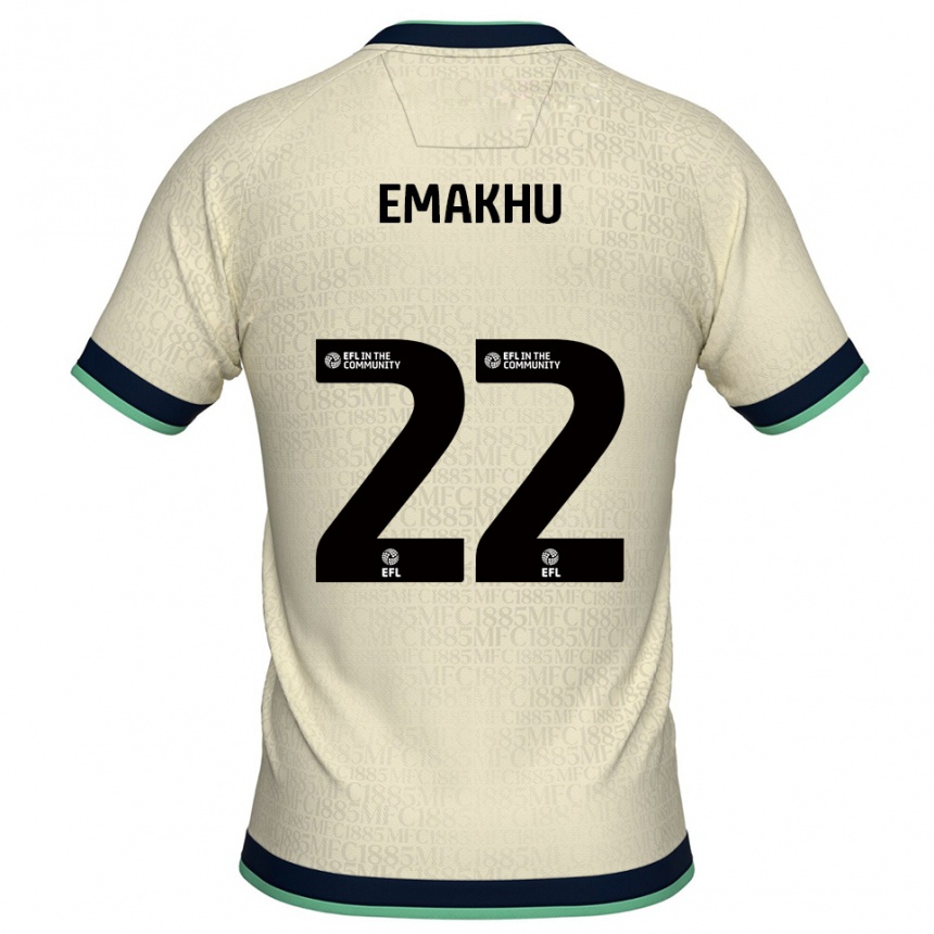 ילדים כדורגל אאידומו אמאקהו #22 שמפניה כחול נייבי הרחק ג'רזי 2025/26