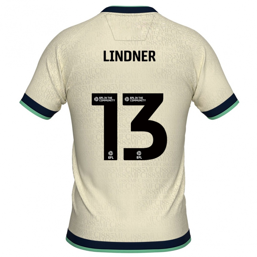 ילדים כדורגל קספר לינדנר #13 שמפניה כחול נייבי הרחק ג'רזי 2025/26