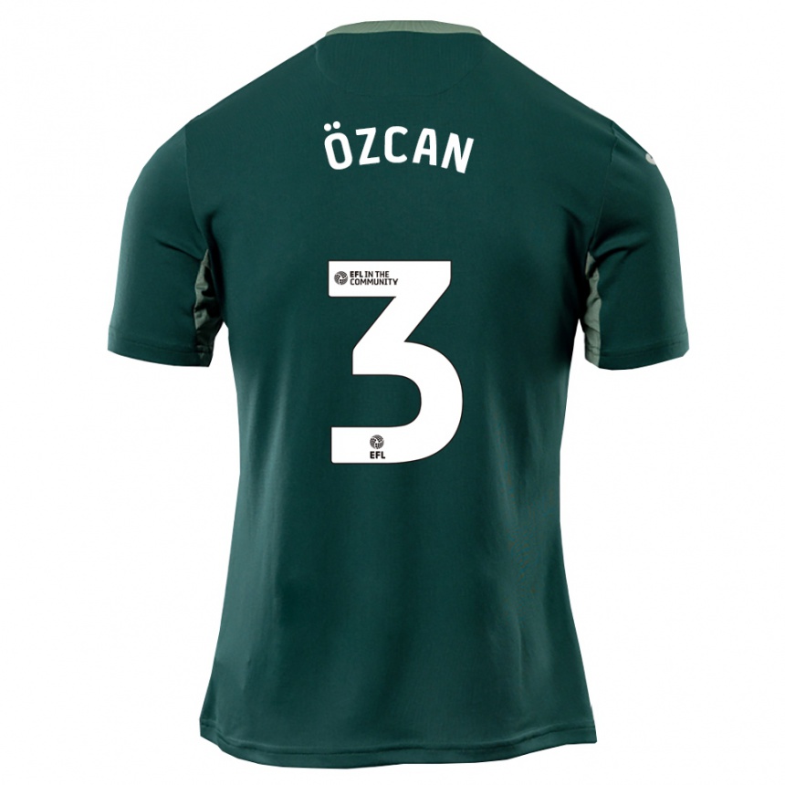 ילדים כדורגל Vatan Özcan #3 ירוק לבן סגול הרחק ג'רזי 2025/26