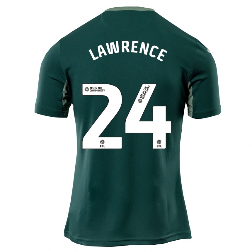 ילדים כדורגל Rachel Lawrence #24 ירוק לבן סגול הרחק ג'רזי 2025/26