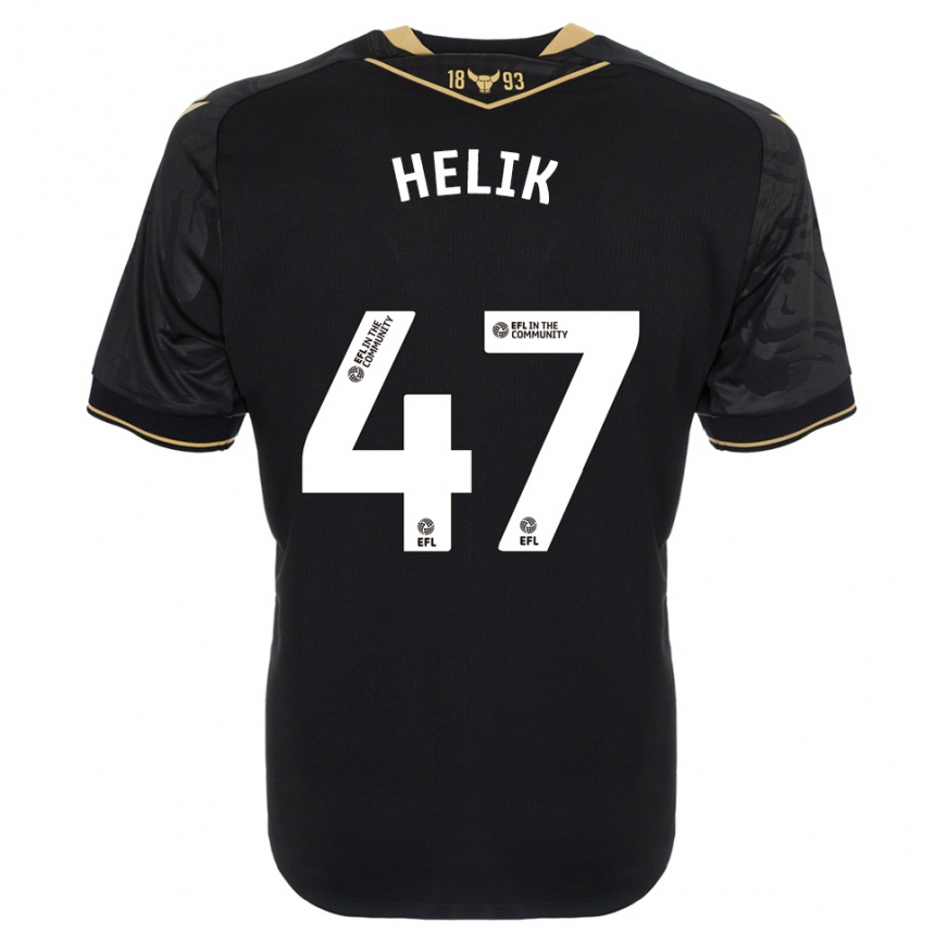 ילדים כדורגל מיכל הליק #47 שחור זהב הרחק ג'רזי 2025/26