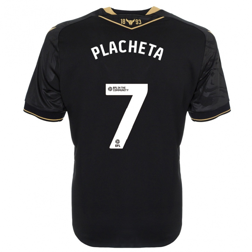 ילדים כדורגל פז'מיסלב פלאחטה #7 שחור זהב הרחק ג'רזי 2025/26