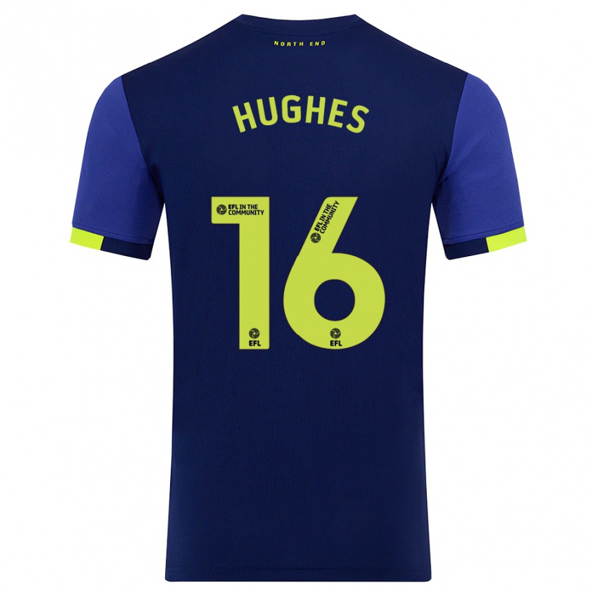 ילדים כדורגל אנדרו יוז #16 כחול נייבי צהוב הרחק ג'רזי 2025/26