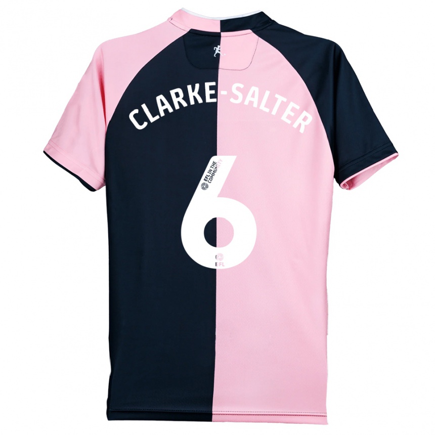 ילדים כדורגל ג'ייק קלארק-סולטר #6 ורוד שחור הרחק ג'רזי 2025/26