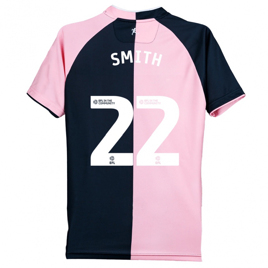 ילדים כדורגל Tylon Smith #22 ורוד שחור הרחק ג'רזי 2025/26