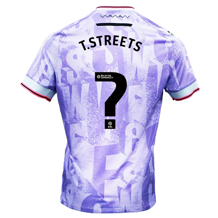 ילדים כדורגל Thomas Streets #0 לילך לבן הרחק ג'רזי 2025/26