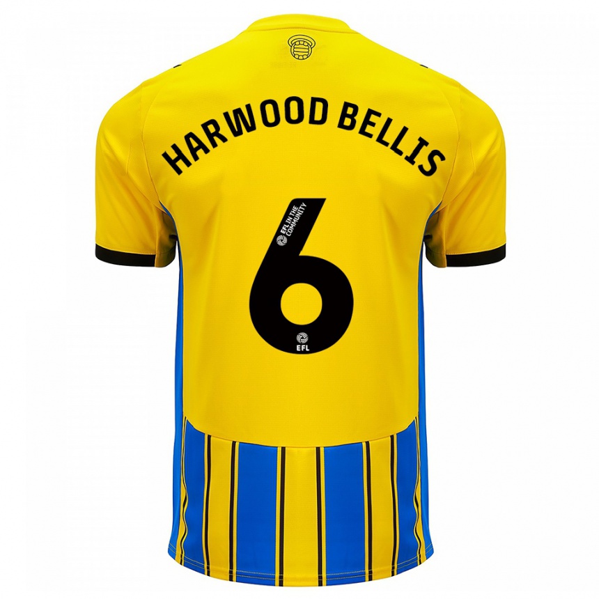 ילדים כדורגל טיילור הארווד-בליס #6 כחול צהוב הרחק ג'רזי 2025/26