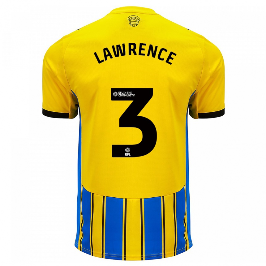 ילדים כדורגל ניקו לורנס #3 כחול צהוב הרחק ג'רזי 2025/26