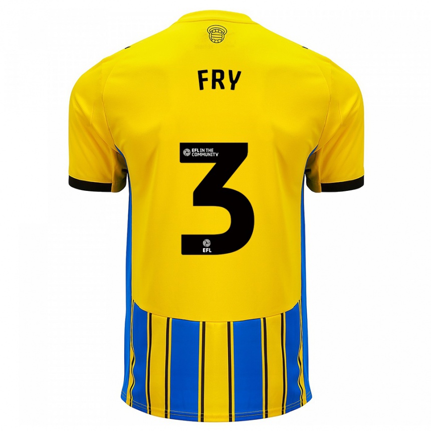 ילדים כדורגל מקס פריי #3 כחול צהוב הרחק ג'רזי 2025/26