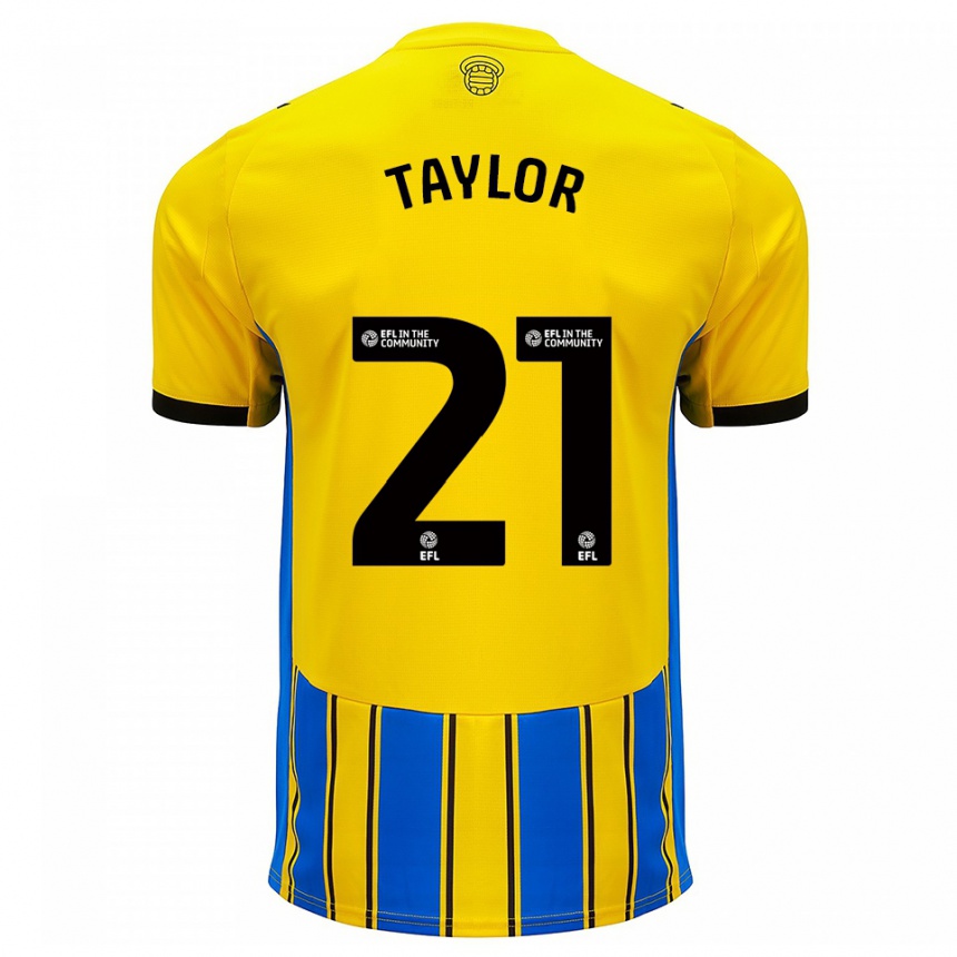ילדים כדורגל צ'ארלי טיילור #21 כחול צהוב הרחק ג'רזי 2025/26