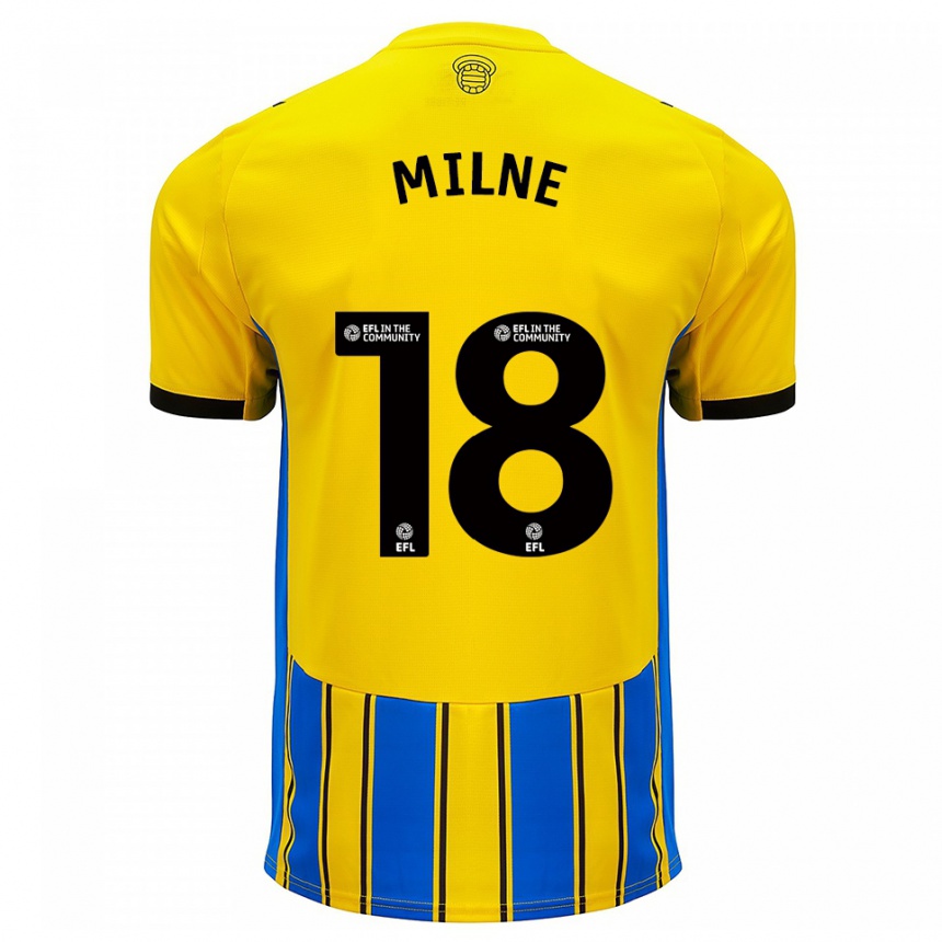 ילדים כדורגל איזבל מילן #18 כחול צהוב הרחק ג'רזי 2025/26