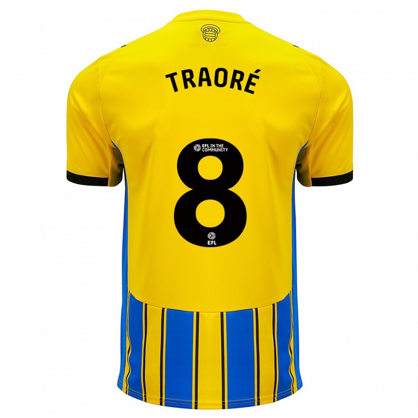 ילדים כדורגל דאודה טראורה #8 כחול צהוב הרחק ג'רזי 2025/26