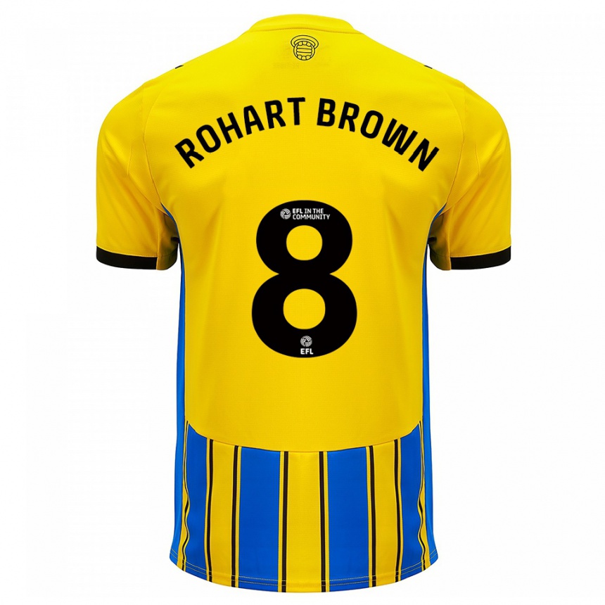 ילדים כדורגל תיירי רוהארט-בראון #8 כחול צהוב הרחק ג'רזי 2025/26