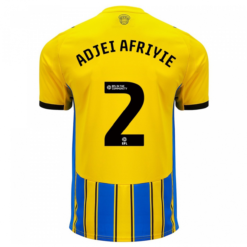 ילדים כדורגל הנזל אדג'י-אפריי #2 כחול צהוב הרחק ג'רזי 2025/26