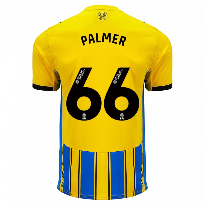 ילדים כדורגל איימי פאלמר #66 כחול צהוב הרחק ג'רזי 2025/26