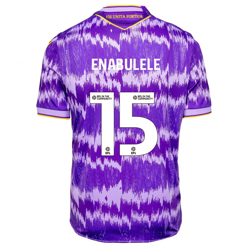 ילדים כדורגל Oghosaiwi Enabulele #15 סגול צהוב הרחק ג'רזי 2025/26